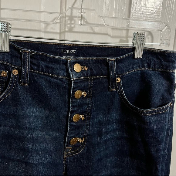 J. Crew Factory Mid Rise Flare Crop Jeans All Day Stretch Size 30 O2 - Picture 4 of 11